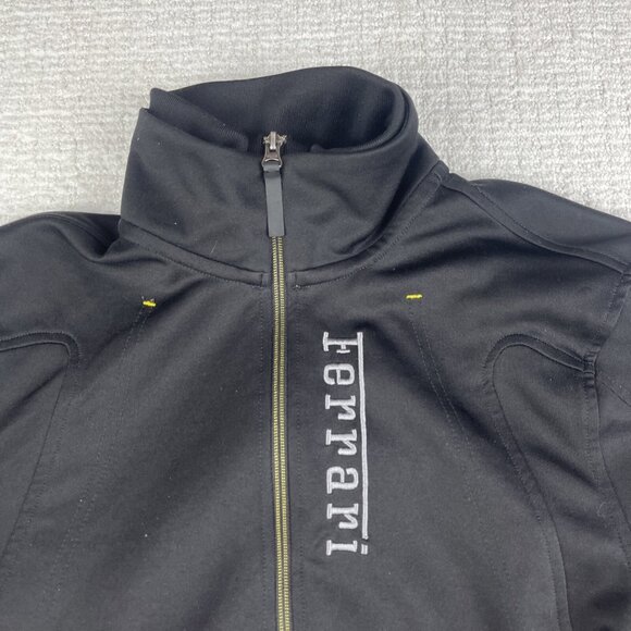 VTG Puma x Ferrari Racing Jacket Full Zip Logo Track Suit Style Black (Read) - Picture 10 of 16